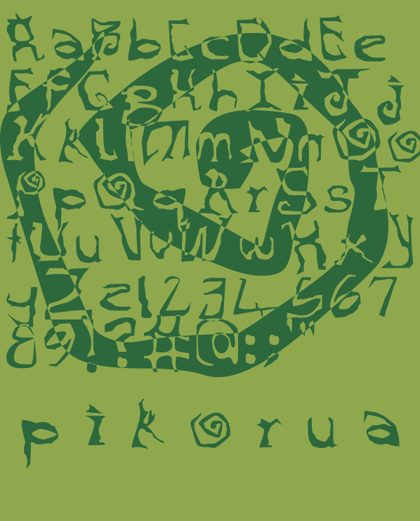 Pikorua typeface hero image