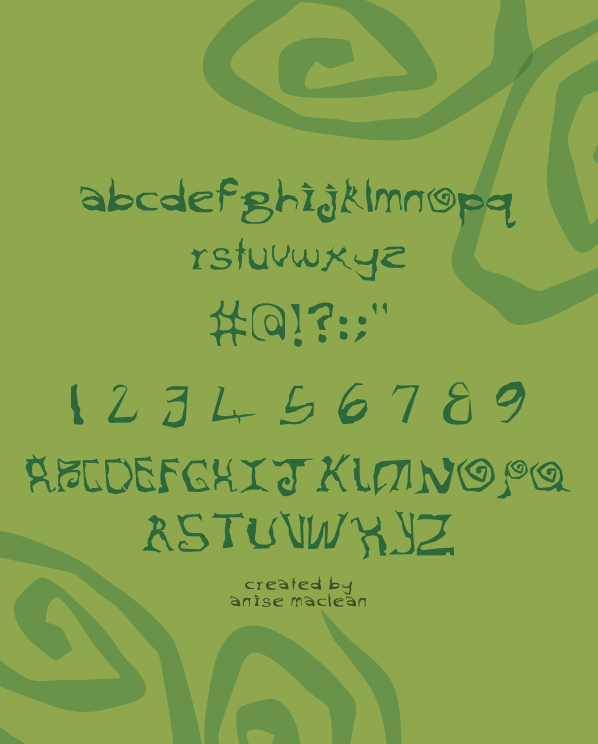 Pikorua typeface, second view